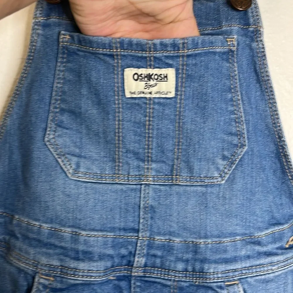 OshKosh B’gosh - Girls Overall Shortalls with Lace Detail 5T